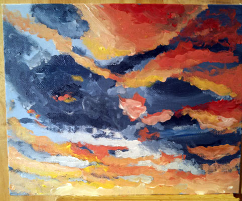 sunset in colors